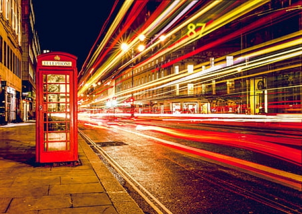 Cabine téléphonique LONDON rouge